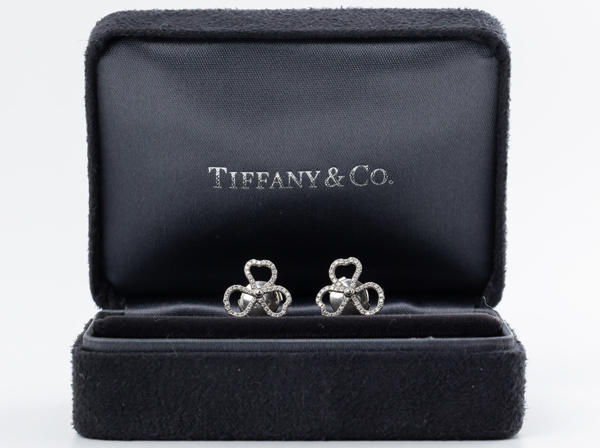 Tiffany & Co. (ティファニー) PT950 ピアス ペーパーフラワー 