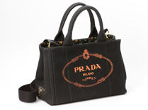 PRADA (プラダ) トートバッグ 1BG439 デニム/黒